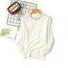 Autumn and Winter Women's Undershirt Pullover Beaded Sweater Women's Knitted Sweater Round Neck Long Sleeve Loose Thin Temperament Undershirt