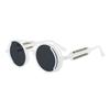Classic Gothic Steampunk Sunglasses Luxury Brand Designer Men and Women Retro Round Pc Frame Sunglasses