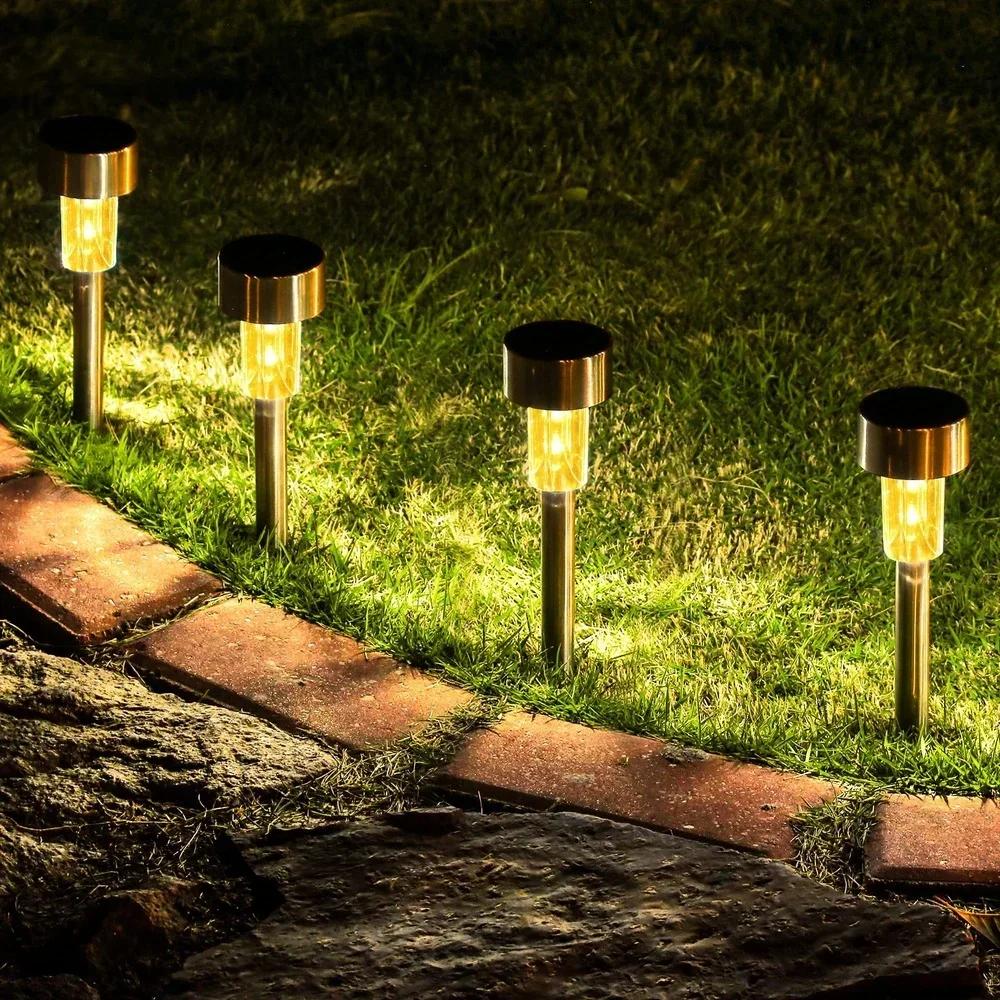 Outdoor Solar Garden Lamp Solar Powered Lawn Lamp Waterproof Landscape Path LED Light for Yard Backyard Garden Patio Decor