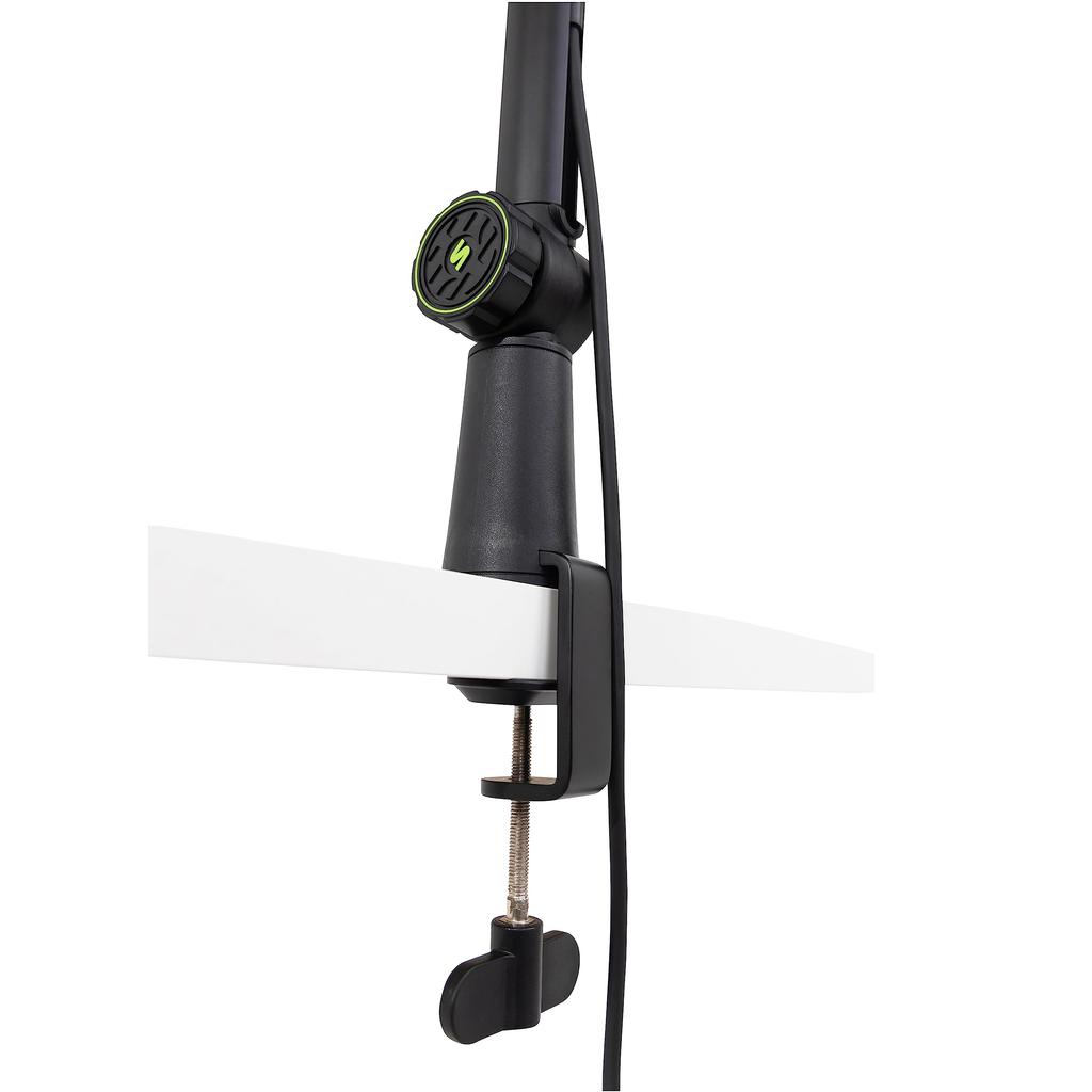 Shure by Gator Desktop Microphone Arm Stand, 94cm Arm Length, 360-Degree Rotating Base, SH-BROADCAST1 [For Audio Recording, Video Streaming, Video