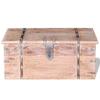 Storage Chest - vidaXL - Acacia Wood - White Finish - 2 Pieces - Contemporary