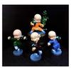 Kungfu Monk Miniature Garden Decorations Items Showpiece Statue Idols & Gift (4 Kung Fu Monks Big Size)