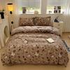 Ins Princess Bedding Set Simple Floral Duvet Cover Pillowcases Flat Sheet Single Twin Double Queen Size Home Decor Bed Linen Set