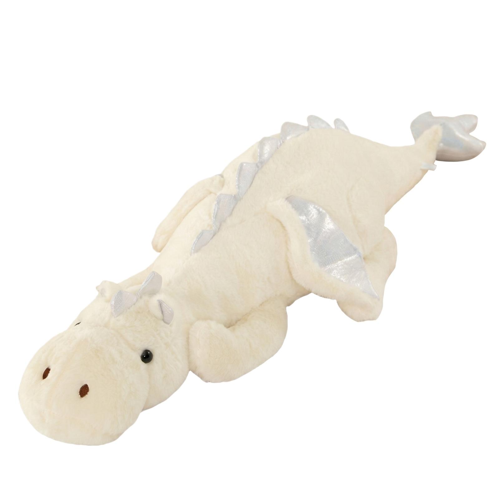 

Soft Plush Dragon Stuffed Animal Toy Large Size Cuddly Design with Detailed Wings and Tail Suitable for Kids and Collectors One Size білий