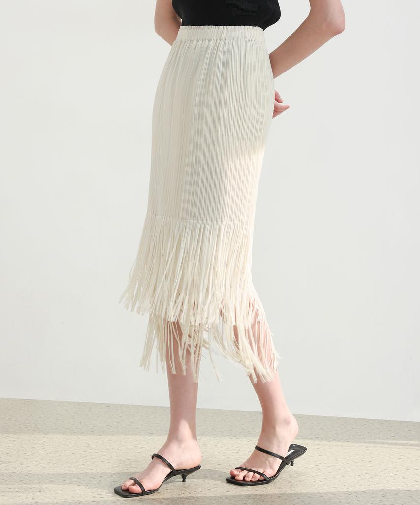 Pleats Mood Fringe Pleated Skirt
