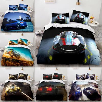 Super Sports Car Bedding Sets Quilt Bed Cover Comforter Duvet Cover Pillow Case 2-3 Pieces Sets Kids Adult Bedroom Decoration