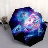 Dungeons and Dragons Automatic Folding Umbrella  8 Ribs, Durable Iron Frame, Bright Color Pattern Compact Travel Umbrella, Suitable for Outd
