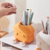Toast Pen Holder Creative Office Stationery Holder Cartoon Pen Holder Elegant Multi-Function Organizer For Bathroom Vanity Desk