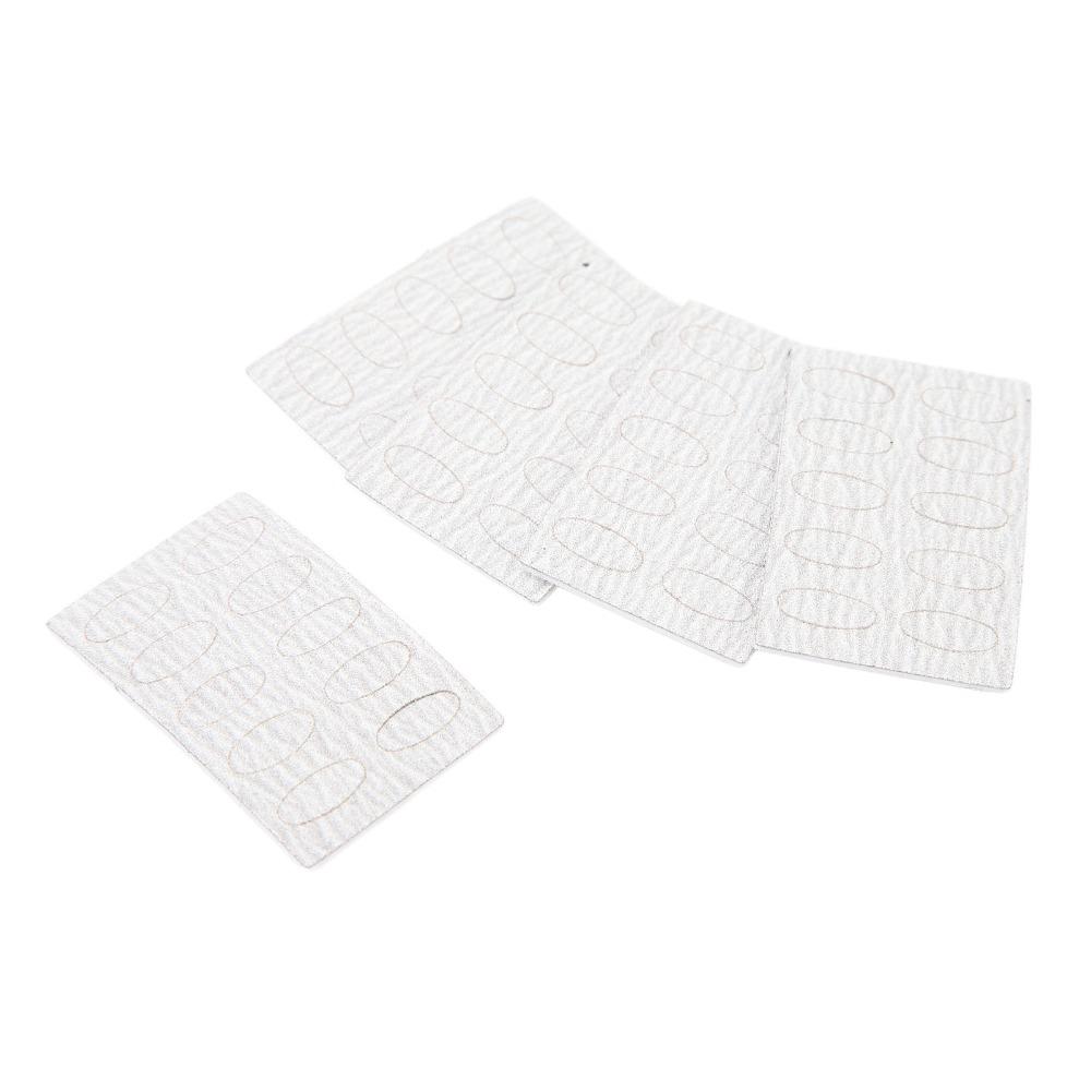 50pcs Disposable Nail Sandpaper Sheets Self Adhesive Nail Pre Polishing Paper Salon Use