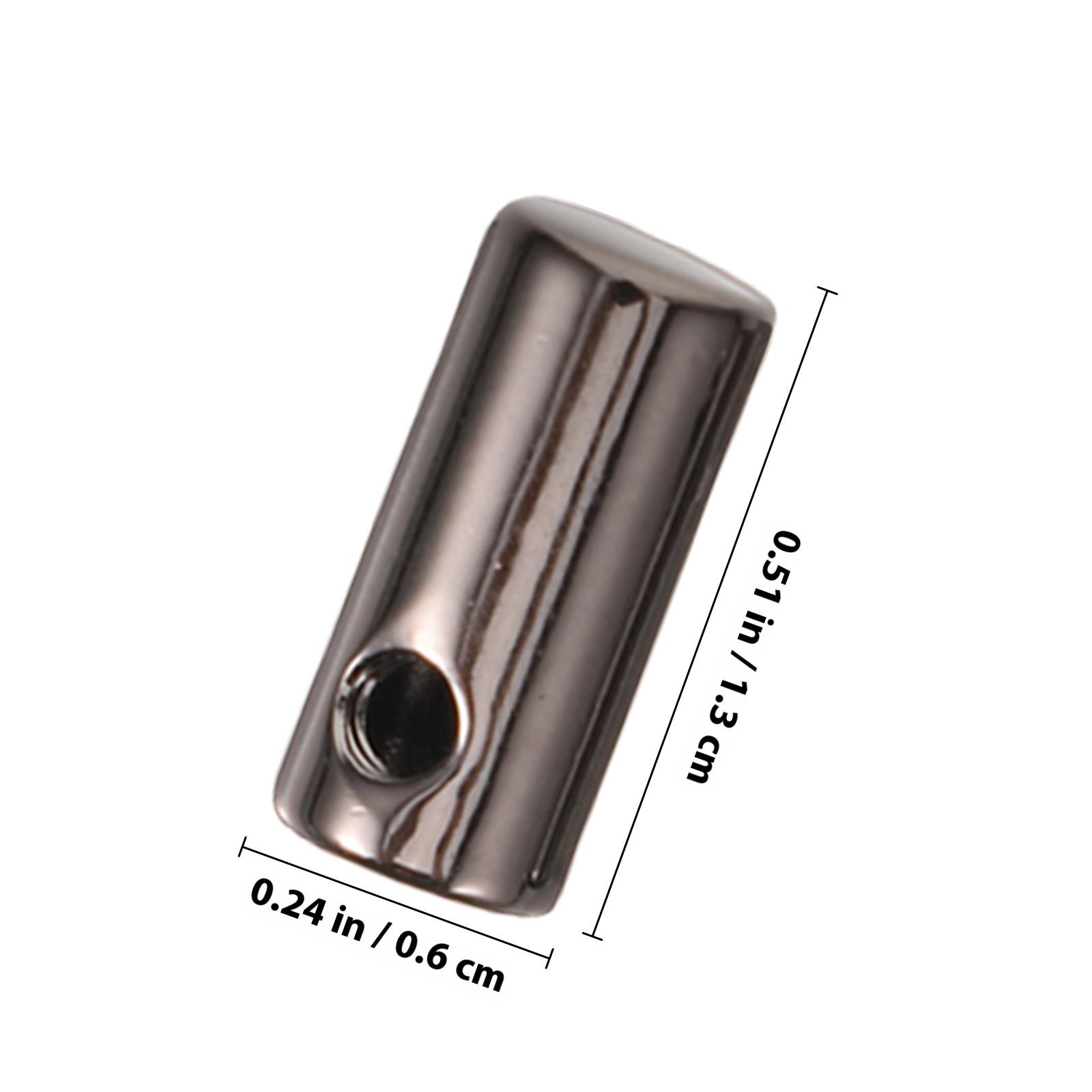 

10Pcs Metal Drawstring Cord Locks Multipurpose Cord Locks for Clothes Hoodie Backpack Bag DIY Projects Drawstring Clip чорний