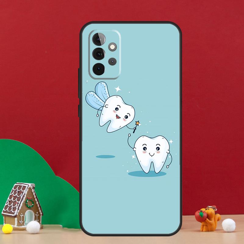 Süßes Zahnarzt-Etui für Samsung Galaxy A56 A33 A13 A36 A23 A52 A32 A12 A54 A34 A14 A16 A53 A15 A35 A55 A17