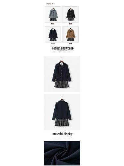 Women's College-Style JK Suit for Autumn/Winter - Student Uniform Jacket for Performance and Class Wear