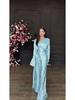 Elegant Long Sleeve V-Neck Dress - Beautiful, Sexy, Smooth, European and American Style (2025 Collection)