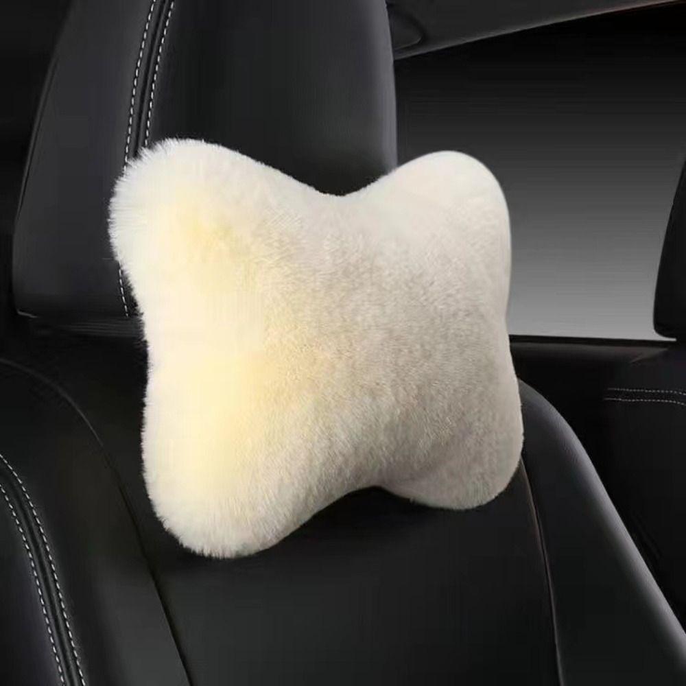 Soft Foam Car Headrest Pillow Plush Cushion Neck Rest Pillow Lumbar Pillow SUVs Trucks Buses