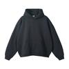 Unisex Übergroßer Kapuzenpullover mit überschnittenen Ärmeln Warmes Fleece-Futter Einfarbige Lässige Winteroberseite
