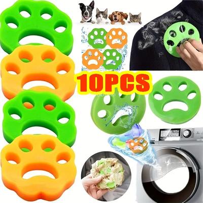 10PCS Take Pet Hair From Clothes Cat Fur Remover for Laundry Reusable Clothes Fur Removal Washing Machine Clothes Pet Cleaning
