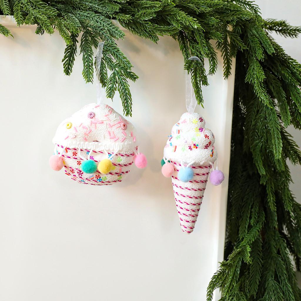 Candy Foam Christmas Decorations With Lollipop Donut For Festive Tree Ornaments