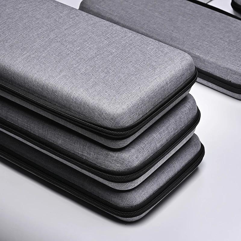 1pc EVA Hard Case for Mechanical Keyboard 61% To Full Size, Waterproof Shockproof Protective Sleeve for Gaming Office Travel