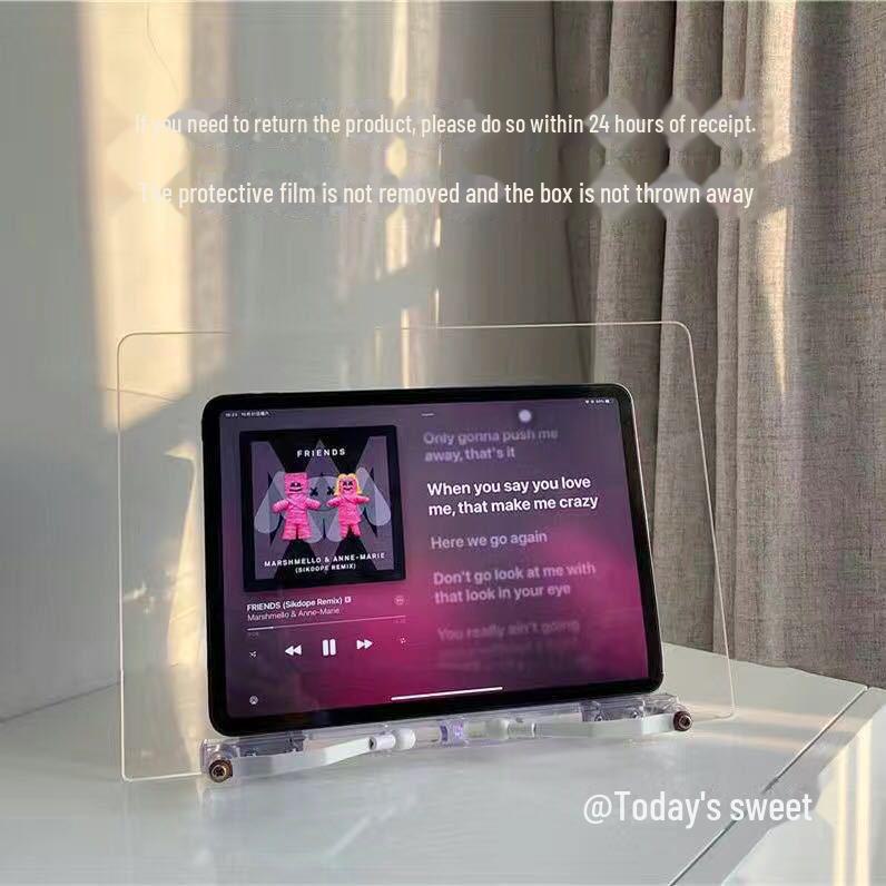 

Регулируемая акриловая подставка для чтения и планшета: Универсальная прозрачная подставка для книг, iPad и ученических парт.