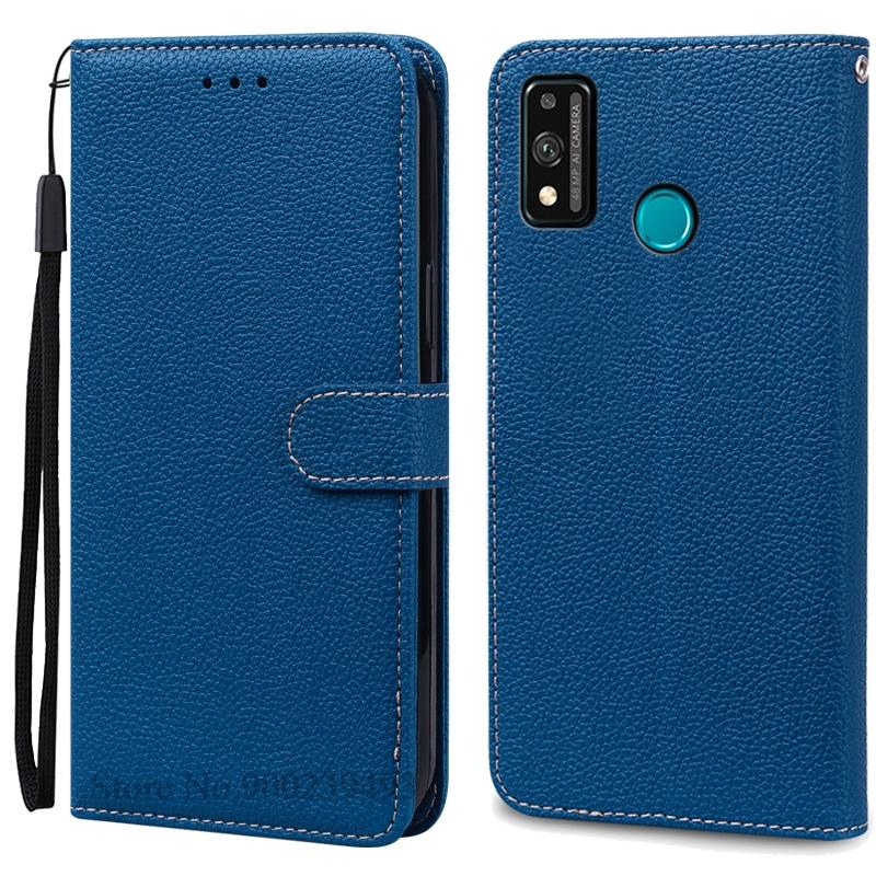 For Honor 9X Lite Etui Lær Flip Lommeboketui For Honor 9X Lite JSN-L21 JSN-L22 JSN-L23 Deksel Honor 9 X Lite Telefonetui Fundas