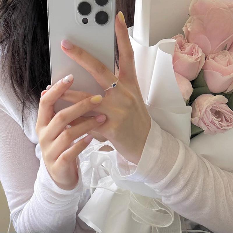 Adjustable Stylish Womens Colorful Zircon Ring For Trendy Looks Fashionable