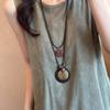 Zen-inspired Long Feather Necklace for Women, Featuring A Retro Ethnic Style and Multiple Layers of Sweater Chains, New Design.