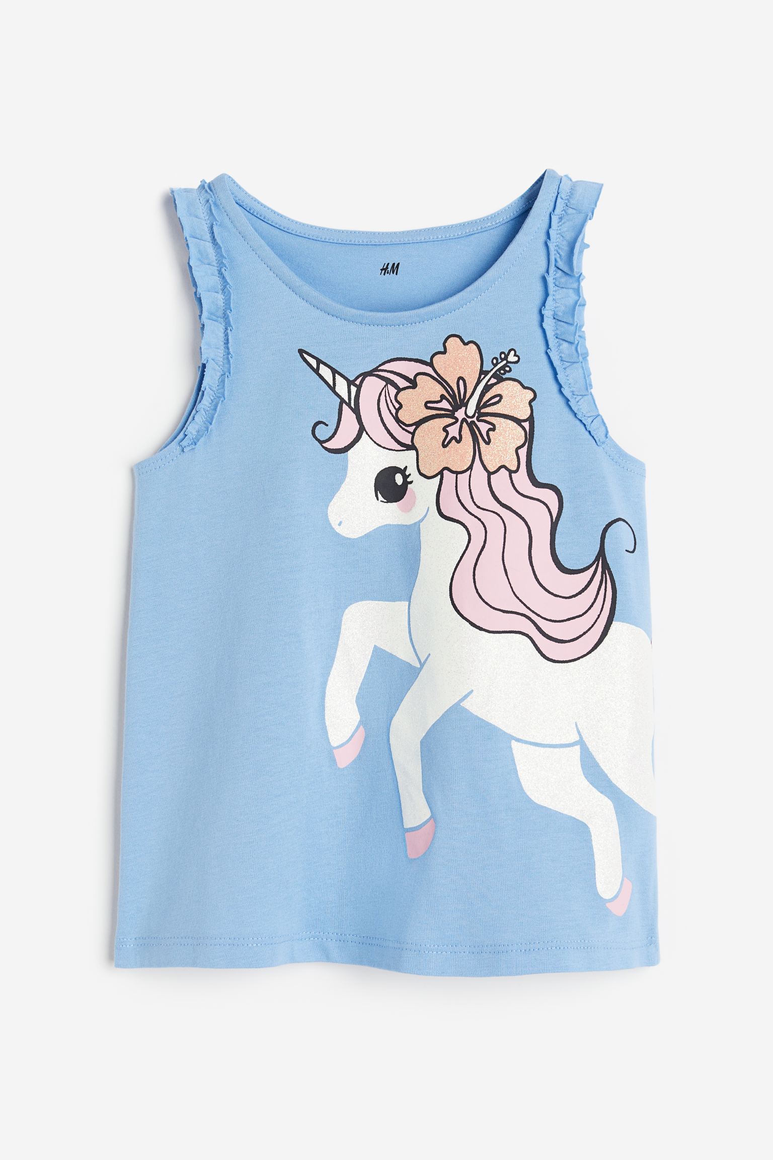 

Frill-trimmed vest top