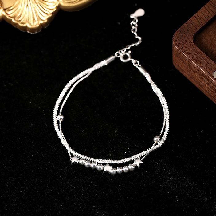 Double-layer Gypsy Star Bracelet Female Korean Version Niche Exquisite Sparkling Bracelet Gift