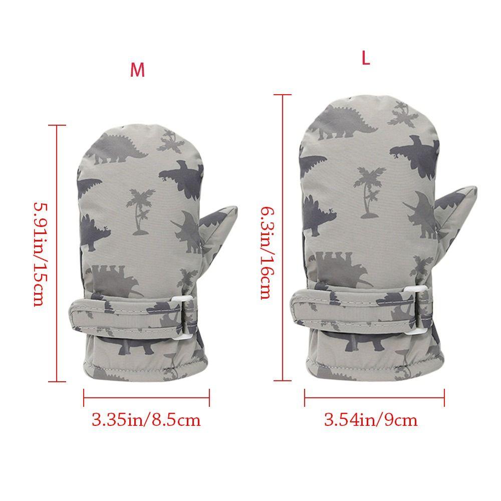 4-8 Years Windproof Children Skiing Gloves Waterproof Mittens Winter Warm Gloves  for Kids Toddler