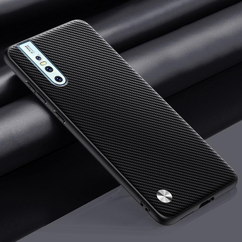 

Роскошный чехол из искусственной кожи для Vivo V15 Pro Задняя крышка Матовый силиконовый Противоударная защита Чехол для телефона для Vivo V15 V15Pro Coque For Vivo V15 Pro матовый черный