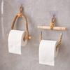 Mediterranean Hand-woven Japanese-style Roll Paper Rack Toilet Punch-free Toilet Tissue Holder Toilet Paper Rack Rack