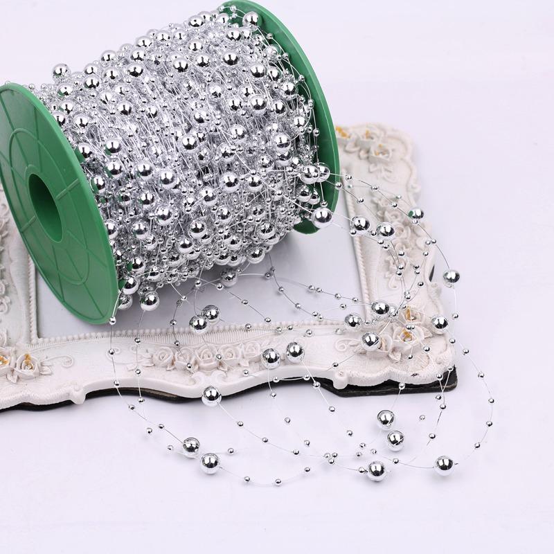 Faux Pearl Fringe Chain Artificial Pearls String DIY Handmade Jewelry Accessories Bridal Hair Accessories Bouquet Decor