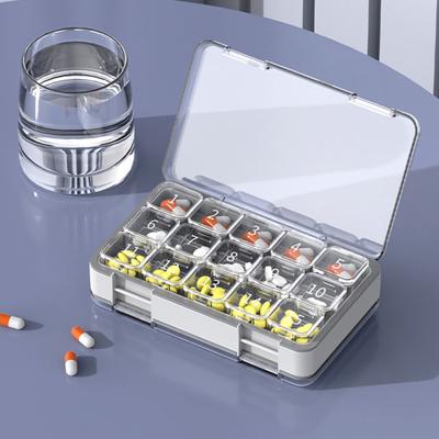 Pilulier mensuel transparent de qualité alimentaire sans BPA, grande capacité, pilulier de 30 jours