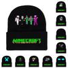 Minecraft Knit Beanie Cartoon Print Warm Unisex Winter Hat For Casual Wear