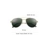 Cartier Anti-Wind Thin Leg Pilot Style Sunglasses Unisex Sunglasses Gold ESW00573