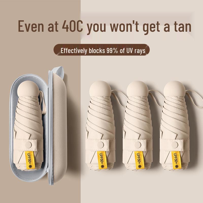 Högkvalitativt Damparaply med Kompakt UV-skydd och Fällbar Design