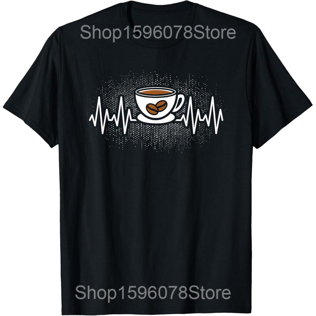I Need Coffee Funny Cups Battery Beans Coffee T Shirts Men Cotton Humor Streetwear Tee Shirt Short Sleeve Unisex Loose Clothing