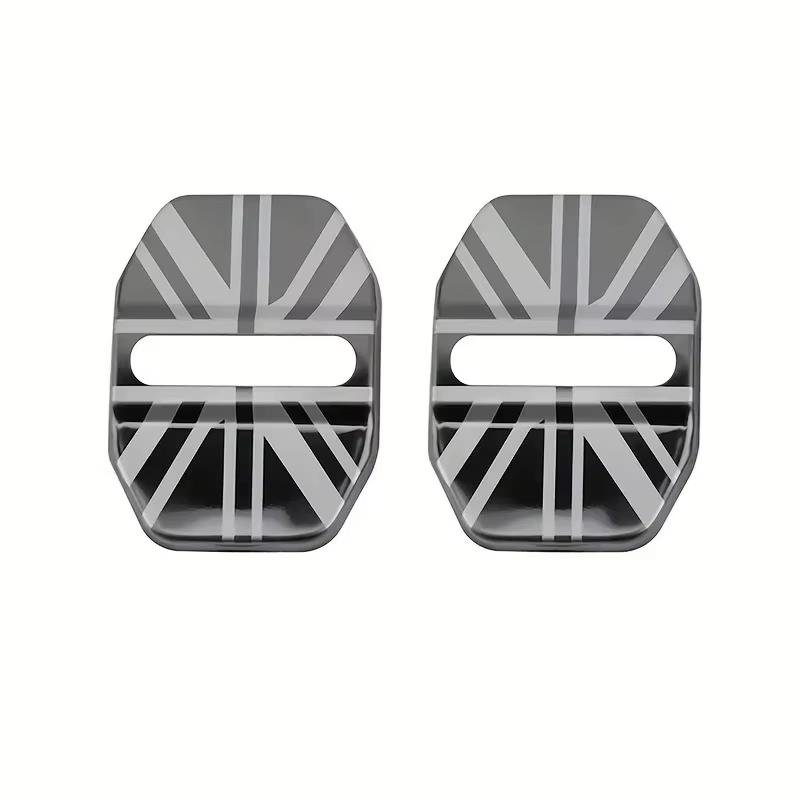 

4/2 шт. Накладки на дверные замки из нержавеющей стали, аксессуары для интерьера для Mini Cooper Countryman Clubman R55 R56 R60 F54 F55 F56 F60 серый/золотой