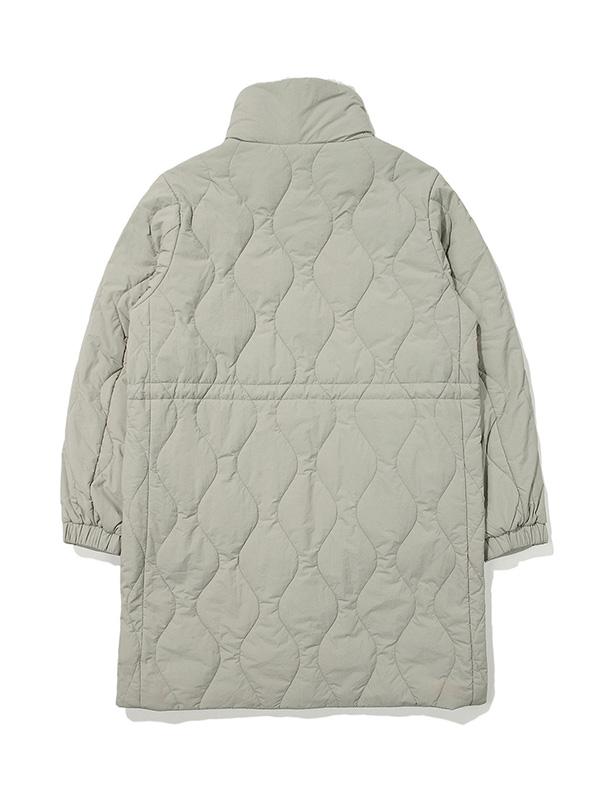 Bbc Earth [Oslo] Teddy Diamond Quilted Long Puffer_Olive