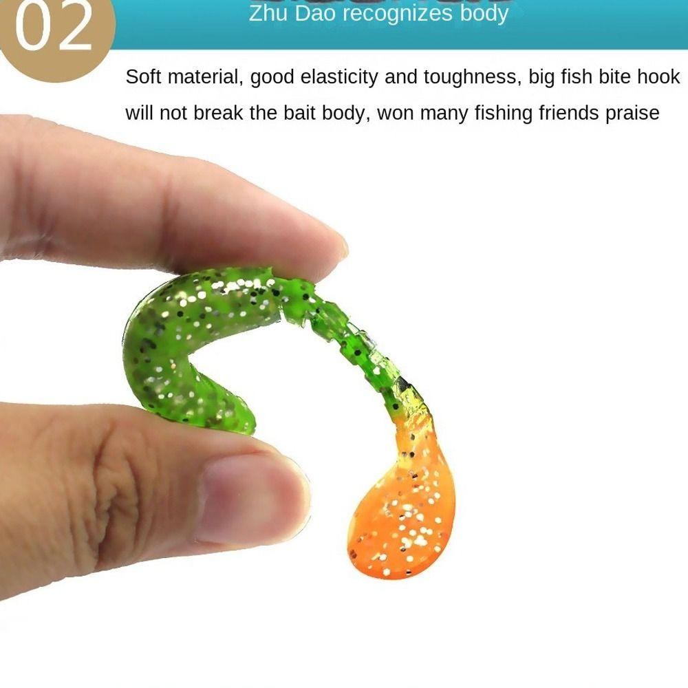 5PCS Silicone T-tail Wobblers 8cm/6g Minnow Bass Lure Fishing Lure Wobblers Lure Fresh Water