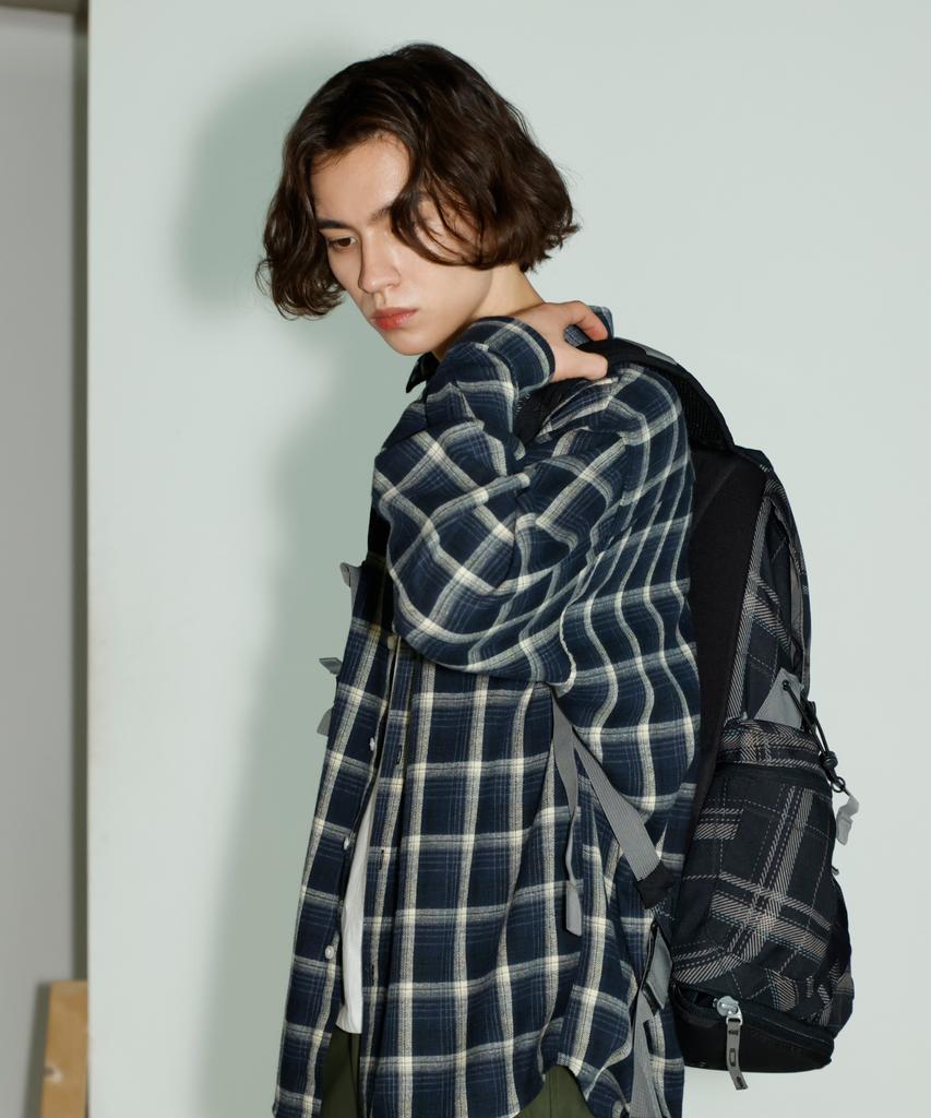 SIGNATURE Natural Grid Check Shirt [Navy]