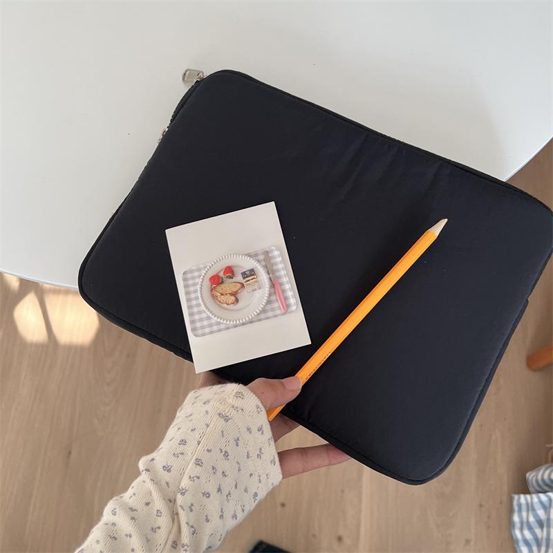 

TS JYL laptop bag,Korean INS Bow Drawstring Tablet Sleeve iPad 11 13 Inch Notebook Bag 11 inches чёрный