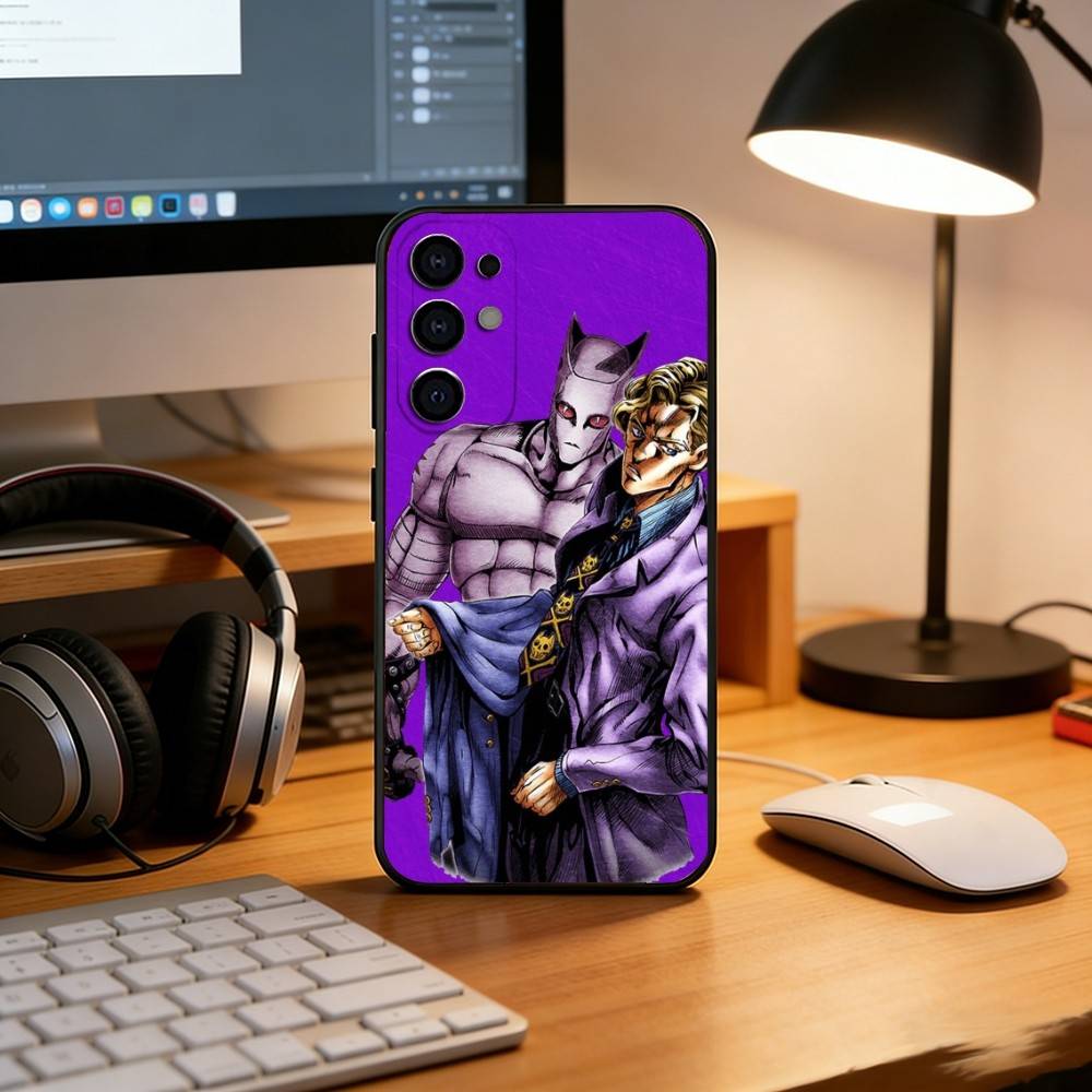 Anime JoJo's Bizarre Adventure  Phone Case For Samsung S25,S24,S21,S22,S23,S30,Ultra,S20,Plus,Fe,Lite,Note,10,Black Cover