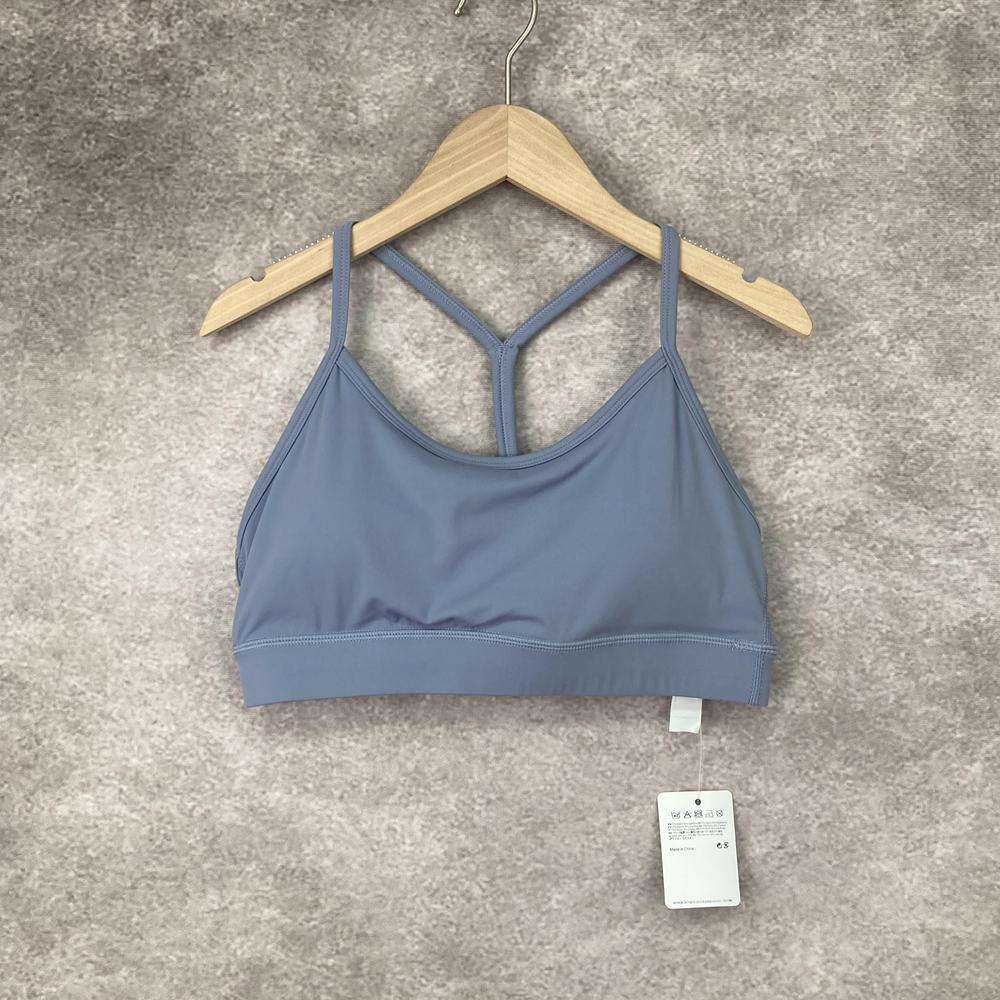 Stoßfester doppelseitiger Nylon-Sport-BH mit Y-Rücken - Racerback-Design