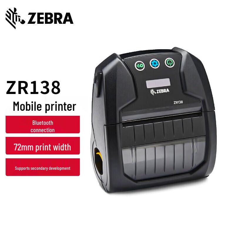 Zebra ZR138 Bluetooth Portable Label Printer