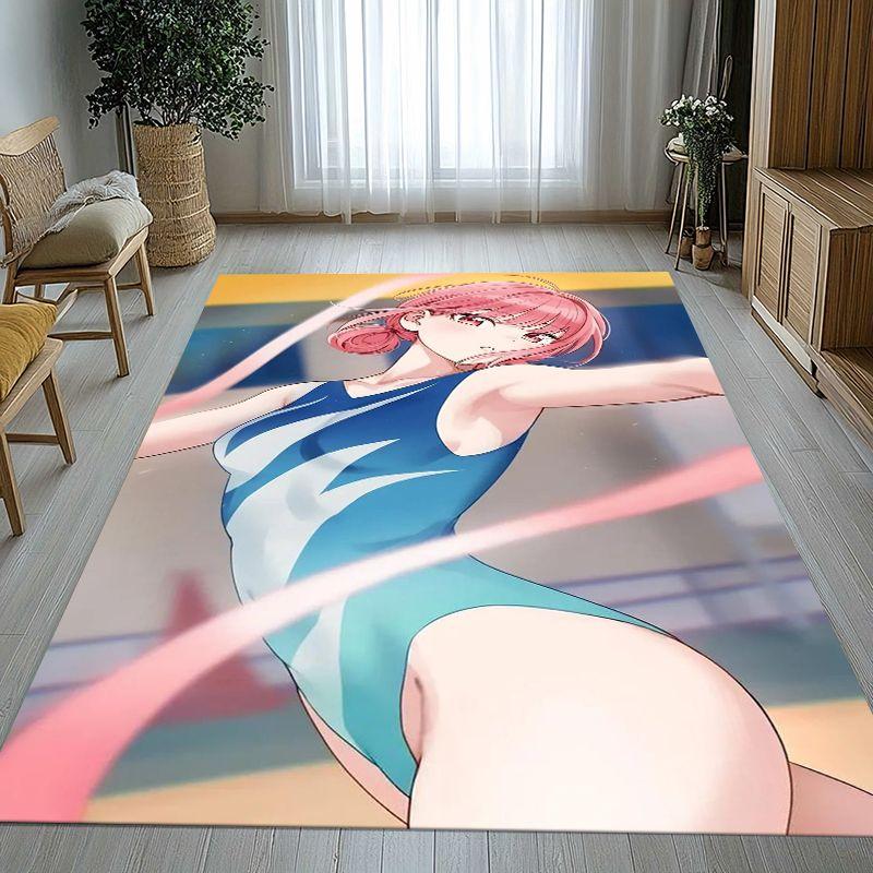 Anime Blue Box Ao No Hako Love Hina Cartoon Wohnzimmer Rutschfeste Teppichfläche Weicher Teppich für Schlafzimmer Kinder Sofa, Heimdekoration Fußmatte