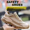 Steel Toe Safety Boots Rotating Button Men Shoes Protection Waterproof Breathable Work Shoes for Men Anti Wear-resistant Static