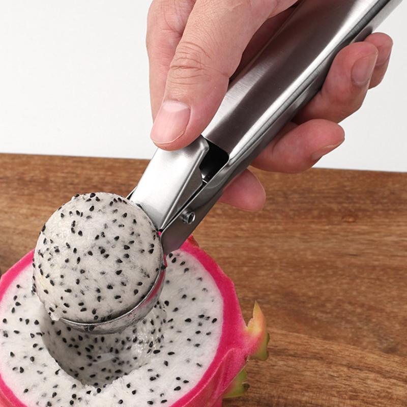 Stainless Steel Ice Cream Scoop And Scooping Tool, Multi-Functional Ice Cream Scoop And Scooping Tool, Ice Cream And Fruit Scoop