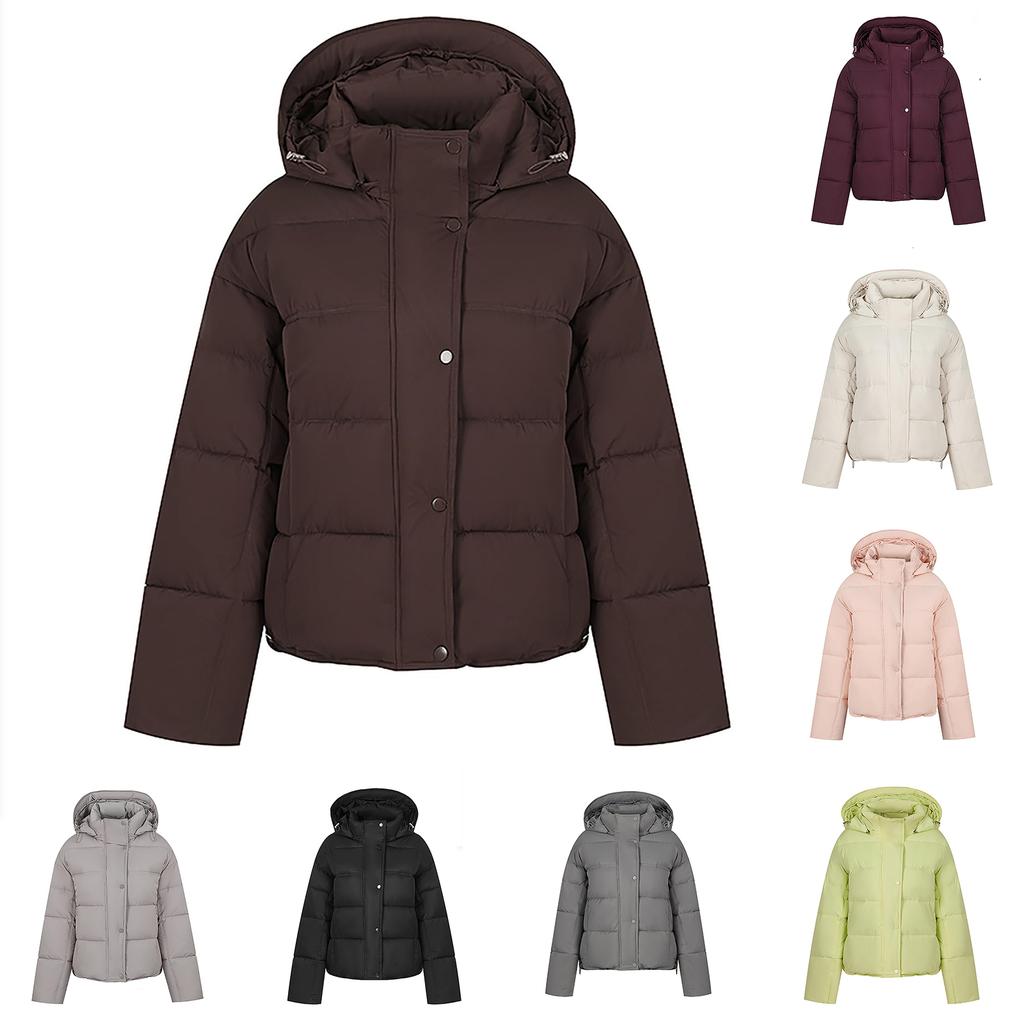 Women's Winter Warm Cotton Jacket Single Breasted Zipper Jacket
