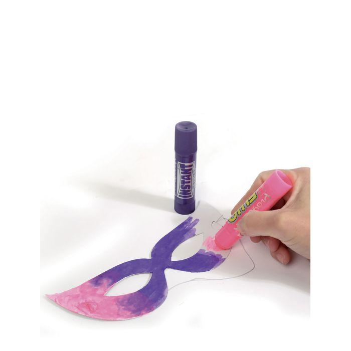 3 Masques plats à décorer en carton Loups - Blanc